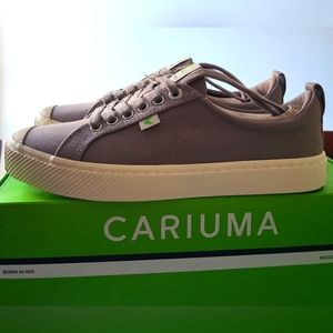Unisex Low Grey Canvas Sneakers US Sizes W: 9.5 , M: 8. New Cariuma from Brazil.